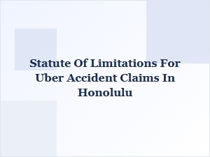 Understanding Honolulu's Uber Accident Time Limits